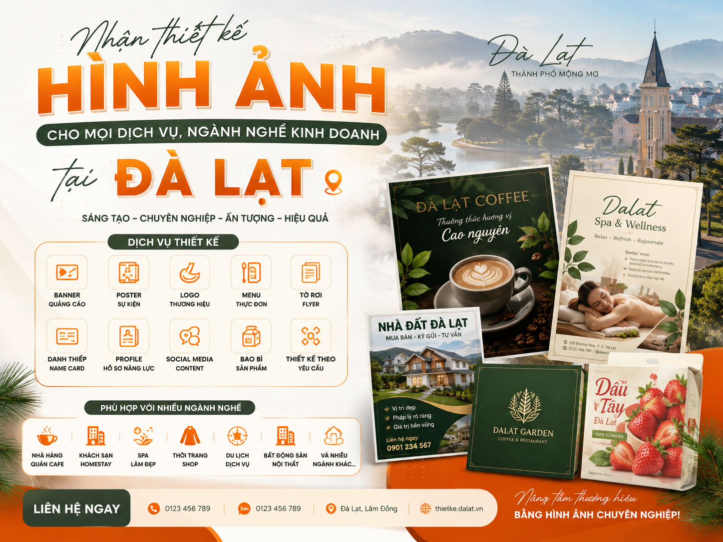 Dịch vụ thiết kế hình ảnh quảng cáo tại Đà Lạt
